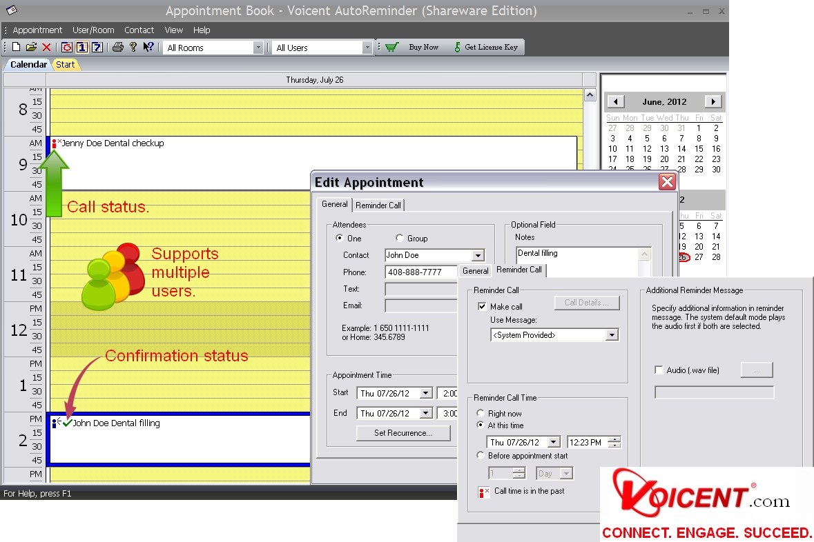 Windows 7 Voicent Appointment Reminder 9.0.5 full