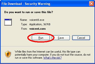 click Run to start downloading download