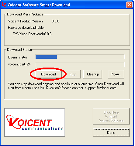 Start downloading download