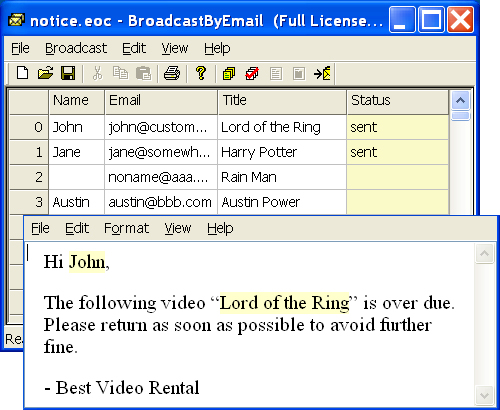 Windows 7 Free Email Marketing: Broadcast By Email 9.0.5 full