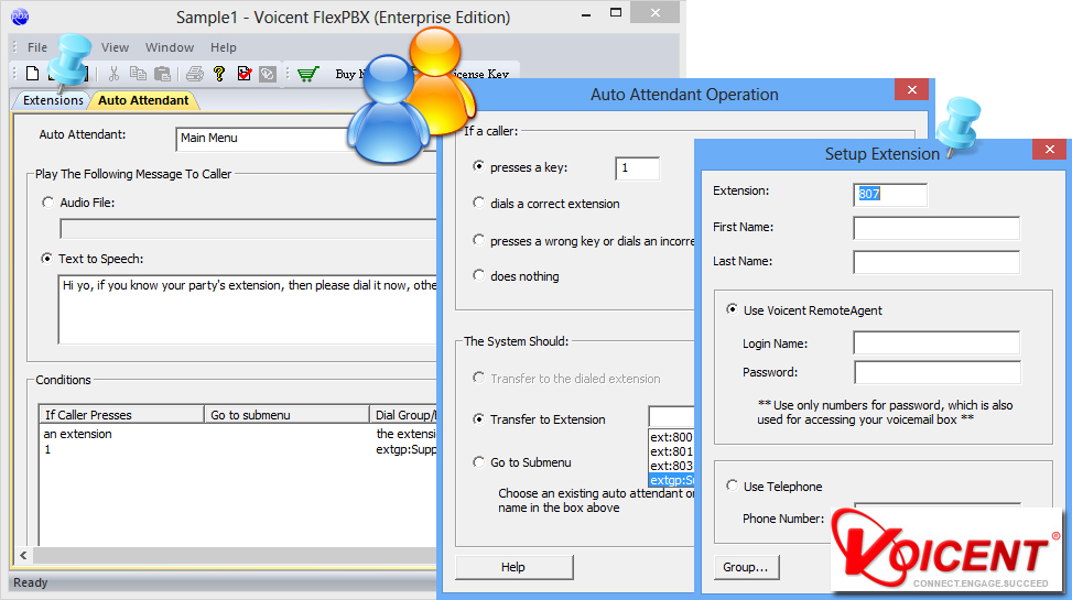 Flex PBX system for VOIP or PSTN phone system. IP PBX, Skype PBX, VOIP PBX, IVR