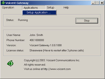 Click to view Voicent VoiceXML Gateway 8.4.1 screenshot