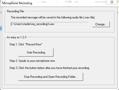 Record microphone option