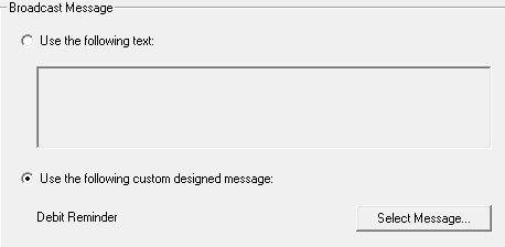 Select message Option