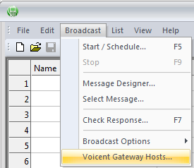 voicent broadcast hosts button