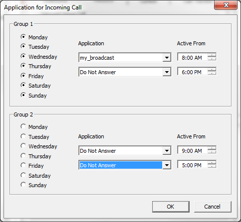 Voicent Gateway incoming calls