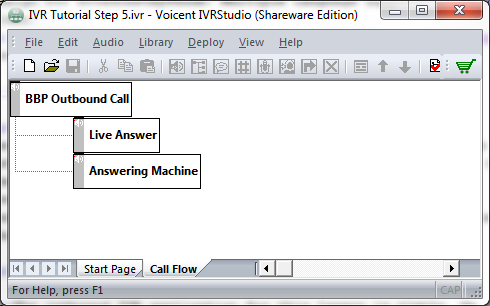 IVR outbound call application