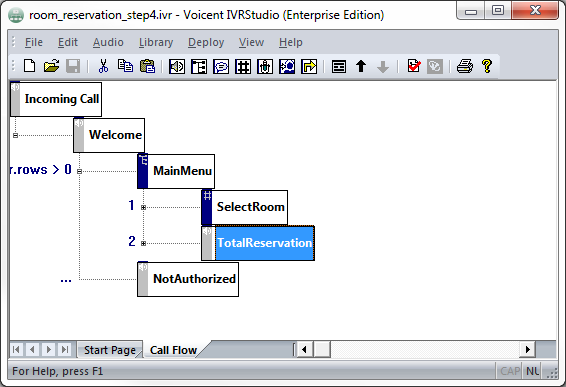 IVR software screenshot
